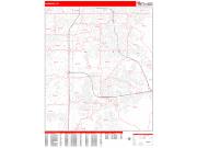 Paradise <br /> Wall Map <br /> Zip Code <br /> Red Line Style 2024 Map