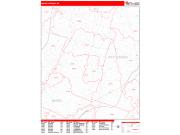 Mount Vernon <br /> Wall Map <br /> Zip Code <br /> Red Line Style 2024 Map
