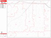Parma <br /> Wall Map <br /> Zip Code <br /> Red Line Style 2024 Map