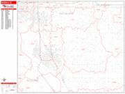 Norman <br /> Wall Map <br /> Zip Code <br /> Red Line Style 2024 Map
