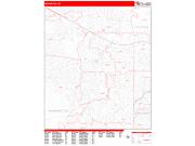 Beaverton <br /> Wall Map <br /> Zip Code <br /> Red Line Style 2024 Map