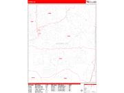 Tigard <br /> Wall Map <br /> Zip Code <br /> Red Line Style 2024 Map