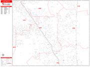 Layton <br /> Wall Map <br /> Zip Code <br /> Red Line Style 2024 Map