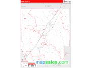 Butler County, AL <br /> Wall Map <br /> Zip Code <br /> Red Line Style 2024 Map