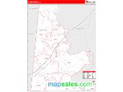 Sumter County, AL <br /> Wall Map <br /> Zip Code <br /> Red Line Style 2024 Map
