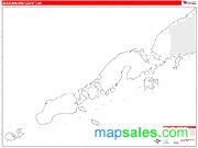 Aleutians East County, AK <br /> Wall Map <br /> Zip Code <br /> Red Line Style 2024 Map