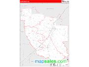 Clark County, AR <br /> Wall Map <br /> Zip Code <br /> Red Line Style 2024 Map