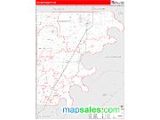 Mississippi County, AR <br /> Wall Map <br /> Zip Code <br /> Red Line Style 2024 Map