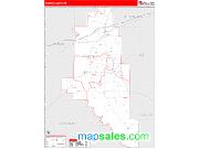 Monroe County, AR <br /> Wall Map <br /> Zip Code <br /> Red Line Style 2024 Map