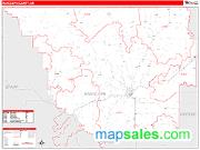 Randolph County, AR <br /> Wall Map <br /> Zip Code <br /> Red Line Style 2024 Map