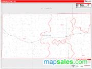 Cheyenne County, CO <br /> Wall Map <br /> Zip Code <br /> Red Line Style 2024 Map