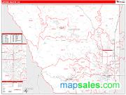 Larimer County, CO <br /> Wall Map <br /> Zip Code <br /> Red Line Style 2024 Map