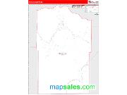 Mineral County, CO <br /> Wall Map <br /> Zip Code <br /> Red Line Style 2024 Map