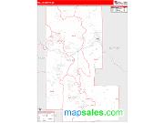 Teller County, CO <br /> Wall Map <br /> Zip Code <br /> Red Line Style 2024 Map