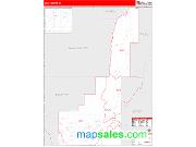 Gem County, ID <br /> Wall Map <br /> Zip Code <br /> Red Line Style 2024 Map