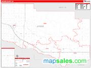 Jerome County, ID <br /> Wall Map <br /> Zip Code <br /> Red Line Style 2024 Map