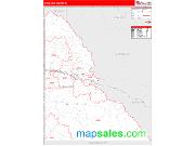 Shoshone County, ID <br /> Wall Map <br /> Zip Code <br /> Red Line Style 2024 Map