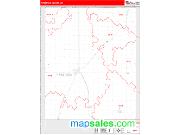 Pipestone County, MN <br /> Wall Map <br /> Zip Code <br /> Red Line Style 2024 Map