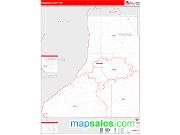 Traverse County, MN <br /> Wall Map <br /> Zip Code <br /> Red Line Style 2024 Map