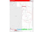 Forrest County, MS <br /> Wall Map <br /> Zip Code <br /> Red Line Style 2024 Map