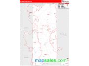 Gasconade County, MO <br /> Wall Map <br /> Zip Code <br /> Red Line Style 2024 Map