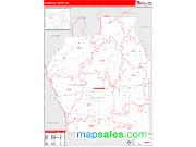 Stoddard County, MO <br /> Wall Map <br /> Zip Code <br /> Red Line Style 2024 Map