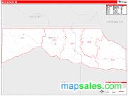 Boyd County, NE <br /> Wall Map <br /> Zip Code <br /> Red Line Style 2024 Map