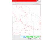 Dawes County, NE <br /> Wall Map <br /> Zip Code <br /> Red Line Style 2024 Map
