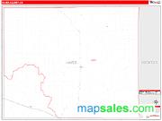 Hayes County, NE <br /> Wall Map <br /> Zip Code <br /> Red Line Style 2024 Map