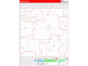 Seward County, NE <br /> Wall Map <br /> Zip Code <br /> Red Line Style 2024 Map
