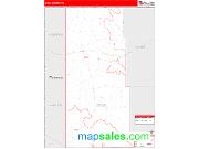 Sioux County, NE <br /> Wall Map <br /> Zip Code <br /> Red Line Style 2024 Map