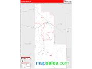 Hidalgo County, NM <br /> Wall Map <br /> Zip Code <br /> Red Line Style 2024 Map