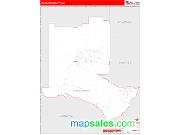 Los Alamos County, NM <br /> Wall Map <br /> Zip Code <br /> Red Line Style 2024 Map