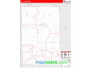 Alfalfa County, OK <br /> Wall Map <br /> Zip Code <br /> Red Line Style 2024 Map