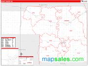 Grant County, SD <br /> Wall Map <br /> Zip Code <br /> Red Line Style 2024 Map