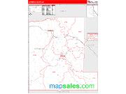 Lawrence County, SD <br /> Wall Map <br /> Zip Code <br /> Red Line Style 2024 Map