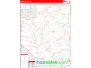 Weakley County, TN <br /> Wall Map <br /> Zip Code <br /> Red Line Style 2024 Map