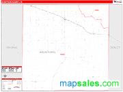 Armstrong County, TX <br /> Wall Map <br /> Zip Code <br /> Red Line Style 2024 Map