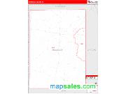 McMullen County, TX <br /> Wall Map <br /> Zip Code <br /> Red Line Style 2024 Map
