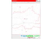 Motley County, TX <br /> Wall Map <br /> Zip Code <br /> Red Line Style 2024 Map