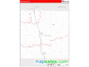 Swisher County, TX <br /> Wall Map <br /> Zip Code <br /> Red Line Style 2024 Map