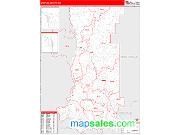 Stevens County, WA <br /> Wall Map <br /> Zip Code <br /> Red Line Style 2024 Map