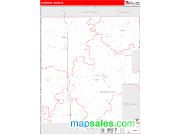 Marquette County, WI <br /> Wall Map <br /> Zip Code <br /> Red Line Style 2024 Map