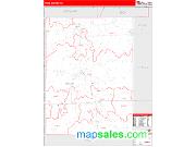 Price County, WI <br /> Wall Map <br /> Zip Code <br /> Red Line Style 2024 Map