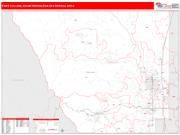 Fort Collins <br /> Wall Map <br /> Red Line Style 2024 Map