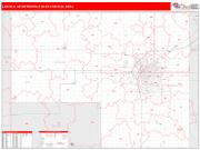 Lincoln <br /> Wall Map <br /> Red Line Style 2024 Map