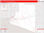 Yuma <br /> Wall Map <br /> Red Line Style 2024 Map