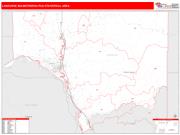 Longview <br /> Wall Map <br /> Red Line Style 2024 Map