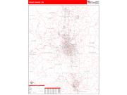 Front Range <br /> Wall Map <br /> Red Line Style 2024 Map