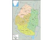 Swaziland <br /> Political <br /> Wall Map Map